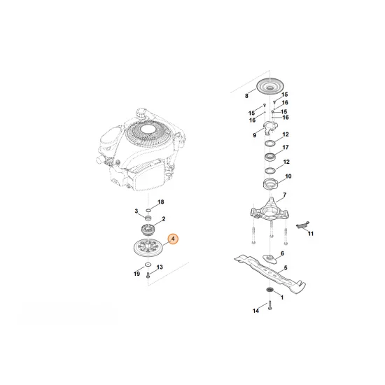 Stihl  bęben sprzęgła, część górna 6364 160 2905